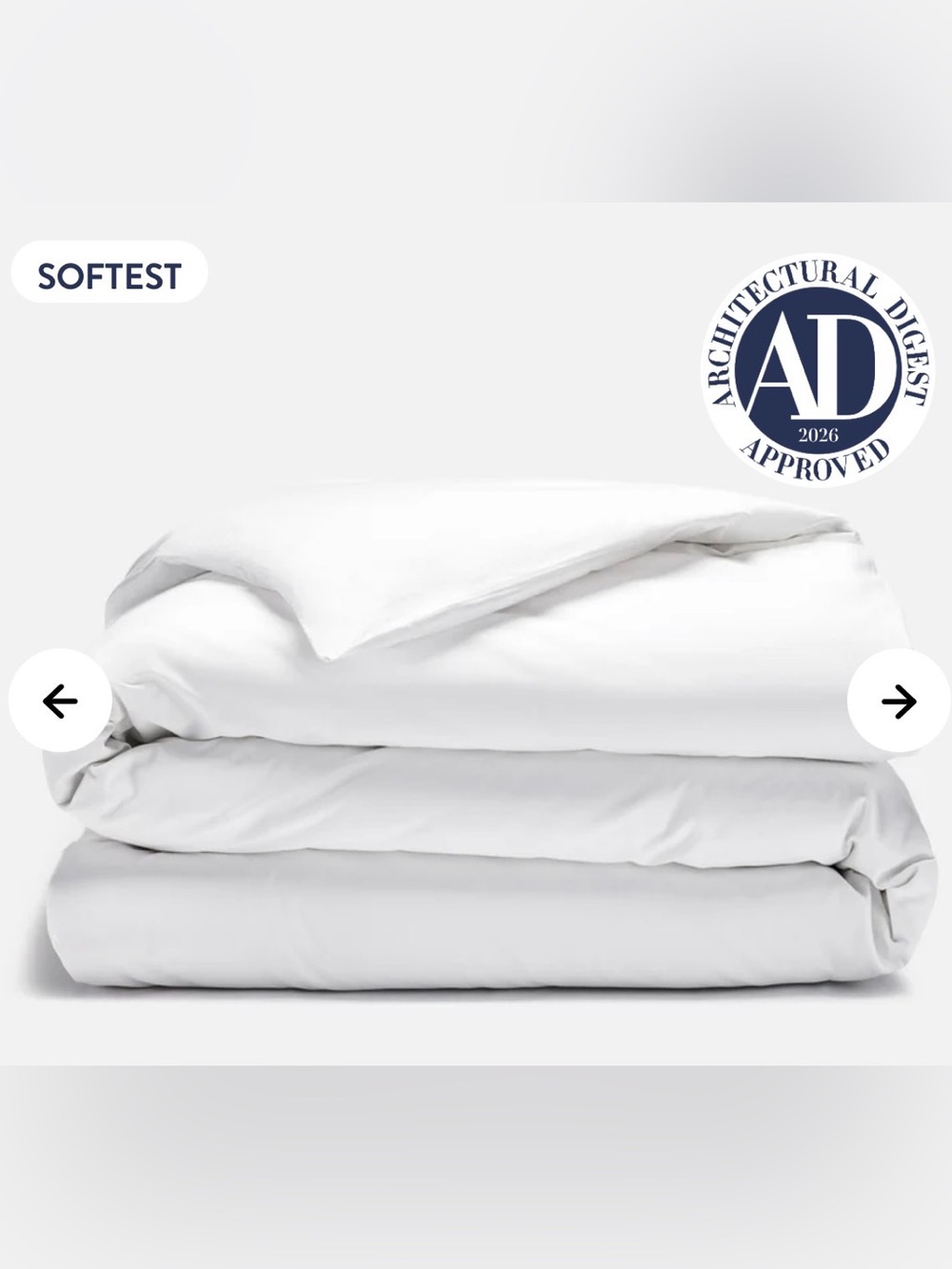 Brooklinen Luxe Duvet Cover Full/Queen White